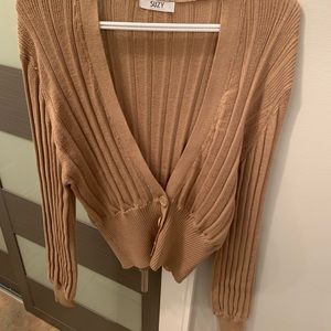 Balloon sleeve cardigan